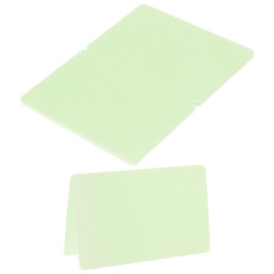 MECCANIXITY 20Pack Table Place Cards, Printable Place Name Cards for Table Setting Wedding Dinner Parties Events Reserved Seating, Light Green