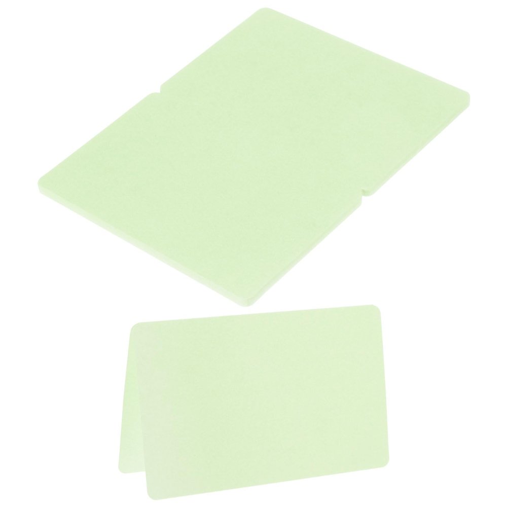 MECCANIXITY 20Pack Table Place Cards, Printable Place Name Cards for Table Setting Wedding Dinner Parties Events Reserved Seating, Light Green