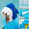 Joiedomi Shark Hooded Towels for Kids Soft 100% Cotton Kids Beach Towel 30" x 50" for 3-10 Years Boy Girl Beach Hooded Poncho Absorbent Pool Toddler Swim Bath Wrap view 4