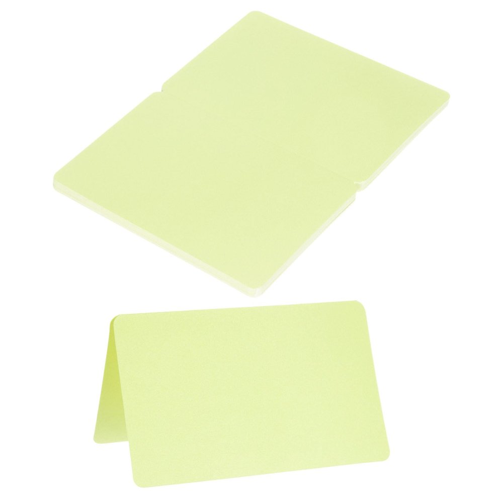 MECCANIXITY 20Pack Table Place Cards, Printable Place Name Cards for Table Setting Wedding Dinner Parties Events Reserved Seating, Pearl Light Green