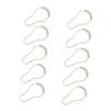 Ciieeo 15pcs Shower Curtain Rings Curtain Hooks Decorative Bead Hangers for Bathroom view 1
