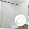 Ciieeo 15pcs Shower Curtain Rings Curtain Hooks Decorative Bead Hangers for Bathroom view 4