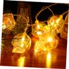 OKUMEYR 1pc Halloween Skull Shaped Led String Lights Warm White Battery Operated Decorative Lamps for Party Night Scenes and Festive Decor view 3