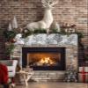 Generic Fireplace Mantel Scarf Top Runner Summer Gradient Black Gray Ocean Coral Sea Mantel Cover Runner Table Runner for Kitchen Window Holiday Home Living Room Decorations 70x17in, Oceanday93645 view 2