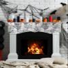Generic Fireplace Mantel Scarf Top Runner Summer Gradient Black Gray Ocean Coral Sea Mantel Cover Runner Table Runner for Kitchen Window Holiday Home Living Room Decorations 70x17in, Oceanday93645 view 3