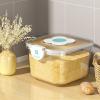 Airtight Rice Storage Container - Transparent Grain Box with Cover, Ideal Food Storage Container for Home Kitchen(5KG-transparent) view 2