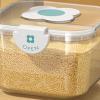 Airtight Rice Storage Container - Transparent Grain Box with Cover, Ideal Food Storage Container for Home Kitchen(5KG-transparent) view 3