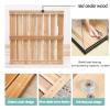 Wooden Shower Board,Bamboo Mat,Wood Shower Mat, Wood Bath Mat, Shower Stall Mat Non-Slip for Bathroom Bathtub Spa Garden Home Customizable,75x90cm/30x36in view 3