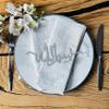 12 Pieces Bismillah Metal Plate Setting Sign Ramadan Ornament Islamic Home Decor for Ifthar Ramadan Kitchen Table Decor | Arabic - Silver view 1