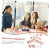 UPKOCH 1set Happy Birthday Balloons Set Girl Birthday Party Decorations Easy Inflate Photo Background Prop for Women Celebration Stylish view 2
