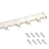 Hospital Curtain Track System RV Curtain Curtain Rail Ceiling Mount/Wall Mounted, Metal Curtain Track System, 100 to 800 cm Long Curtain Rod Set - Including Hooks, Home/Office Use ( Color : Wall Mount view 1