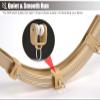 Hospital Curtain Track System RV Curtain Curtain Rail Ceiling Mount/Wall Mounted, Metal Curtain Track System, 100 to 800 cm Long Curtain Rod Set - Including Hooks, Home/Office Use ( Color : Wall Mount view 4