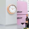 Infinity Instruments Retro 9.5 Inch Round Indoor Wall Clock, Peach Fuzz view 2