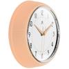 Infinity Instruments Retro 9.5 Inch Round Indoor Wall Clock, Peach Fuzz view 3