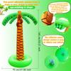Cagemoga 2 Pack 59 Inch Giant Inflatable Palm Trees Jumbo Large Blow up Coconut Tree for Summer Beach Pool Hawaiian Luau Party Decorations and Photo Booth Prop view 2