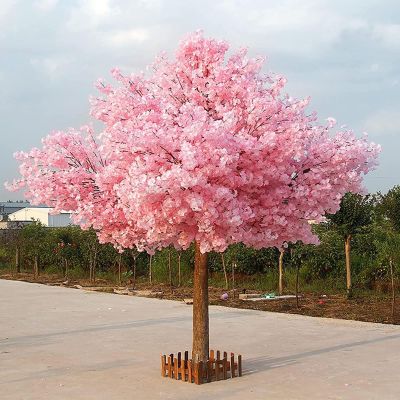 Artificial Cherry Blossom Trees,Large Simulation Plants,Lifelike Artificial Cherry Blossom Tree,Wishing Tree,for Wedding Event Indoor Outdoor Party Restaurant,1.5m*1m