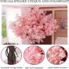 Artificial Cherry Blossom Trees,Large Simulation Plants,Lifelike Artificial Cherry Blossom Tree,Wishing Tree,for Wedding Event Indoor Outdoor Party Restaurant,1.5m*1m view 3
