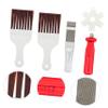 PRETYZOOM Fin Comb Brush Set 4pcs Air Conditioning Cleaner Stainless Steel Brush for Condenser and Refrigerator Coil view 3