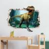 Supzone Large 3D Broken Dinosaur Wall Decals for Boys Room, Break Through The Wall Vinyl Wall Sticker for for Kids Bedroom Nursery Playroom Classroom view 4