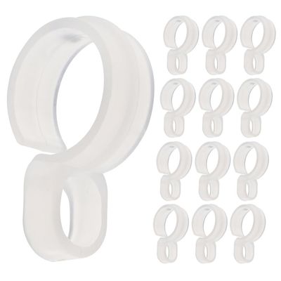 Alipis 20pcs Windproof Clothes Hanger Hooks Fixing Buckles for - Support Plastic Design for Rods for Use