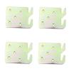 Zerodeko 4pcs Heavy Duty Bed Rail Hooks Wood Bed Frame Bracket Plates Easy Installation Stable Design view 1