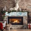 HomeLoft Basics Fireplace Mantel Scarf Top Runner Turquoise Ombre Coral Summer Ocean Grey Coral Mantel Cover Runner Table Runner for Kitchen Window Holiday Home Living Room Decorations 90x17in, Coralday31415 view 2