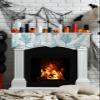 HomeLoft Basics Fireplace Mantel Scarf Top Runner Turquoise Ombre Coral Summer Ocean Grey Coral Mantel Cover Runner Table Runner for Kitchen Window Holiday Home Living Room Decorations 90x17in, Coralday31415 view 3