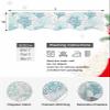 HomeLoft Basics Fireplace Mantel Scarf Top Runner Turquoise Ombre Coral Summer Ocean Grey Coral Mantel Cover Runner Table Runner for Kitchen Window Holiday Home Living Room Decorations 90x17in, Coralday31415 view 4