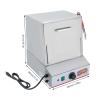 Hot Dog Steamer, 20L, Commercial Hot Dog Steamer for 96 Hot Dogs, Electric Hot Dog Warmer with Drop Down Door Acrylic Window Partition Plate Food Clip, Stainless Steel, Electric Hot Dog Steamer view 2