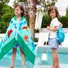 Joiedomi Dinosaur Hooded Towels for Kids Soft 100% Cotton Kids Beach Towel 30" x 50" for 3-10 Years Boy Girl Beach Hooded Poncho Absorbent Pool Toddler Swim Bath Wrap view 2