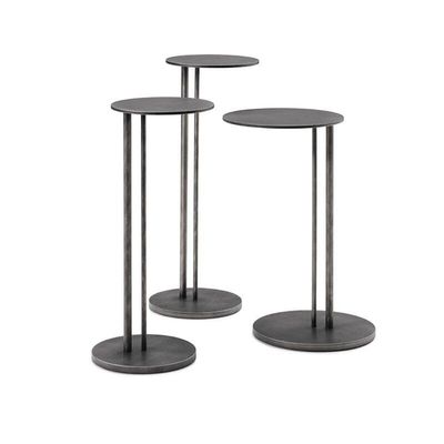 Modern Minimalist Gold Metal Round Coffee Table Grey L 10 * 21.56 * 8.26