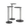 Modern Minimalist Gold Metal Round Coffee Table Grey L 10 * 21.56 * 8.26 view 1