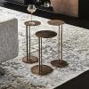 Modern Minimalist Gold Metal Round Coffee Table Grey L 10 * 21.56 * 8.26 view 2