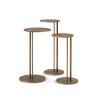 Modern Minimalist Gold Metal Round Coffee Table Grey L 10 * 21.56 * 8.26 view 3