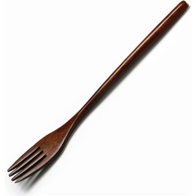 AQIANGJY Dinner Forks Wooden Steak Fork Retro Dinner Forks Convenient Dishwasher Safe Durable Flatware Forks Desserts Fruit Home Accessories Dessert Forks
