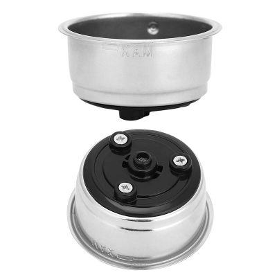 Obetuens Coffee Filter Basket, Coffee Filter Sieve, Portafilter Basket, Stainless Steel Reusable Detachable Strainer, Coffee Machine Accessories for Home Office(Double Cup)