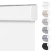 Blackout Roller Blinds & Shades Cordless Blinds for Windows with Jacquard Fabric, UV Protection Thermal Insulated Door Blinds, Easy to Install Window Shades,(White,67" W x 64" H) view 1