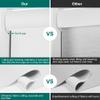 Blackout Roller Blinds & Shades Cordless Blinds for Windows with Jacquard Fabric, UV Protection Thermal Insulated Door Blinds, Easy to Install Window Shades,(White,67" W x 64" H) view 3