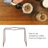MINGZHE Pour Over Coffee Dripper Stand Iron Filter Holder Rack Drip Coffee Brewing Stand Stainless Steel Stand Slow Brewing Accessories for Home Cafe Office view 3