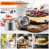 Cabilock 20pcs Removable Bottom Cake Tins Nonstick Aluminum Alloy Baking Molds for Cheesecakes Mousse Chiffon Cakes for Parties and Picnics view 3