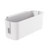 MSUIINT Bedside Storage Basket Hook, Multiple Purpose Bedside Caddy, ABS Hanging Bedside Shelf, Rail Organization Shelf for Dormitory Office Living Room(White) view 1
