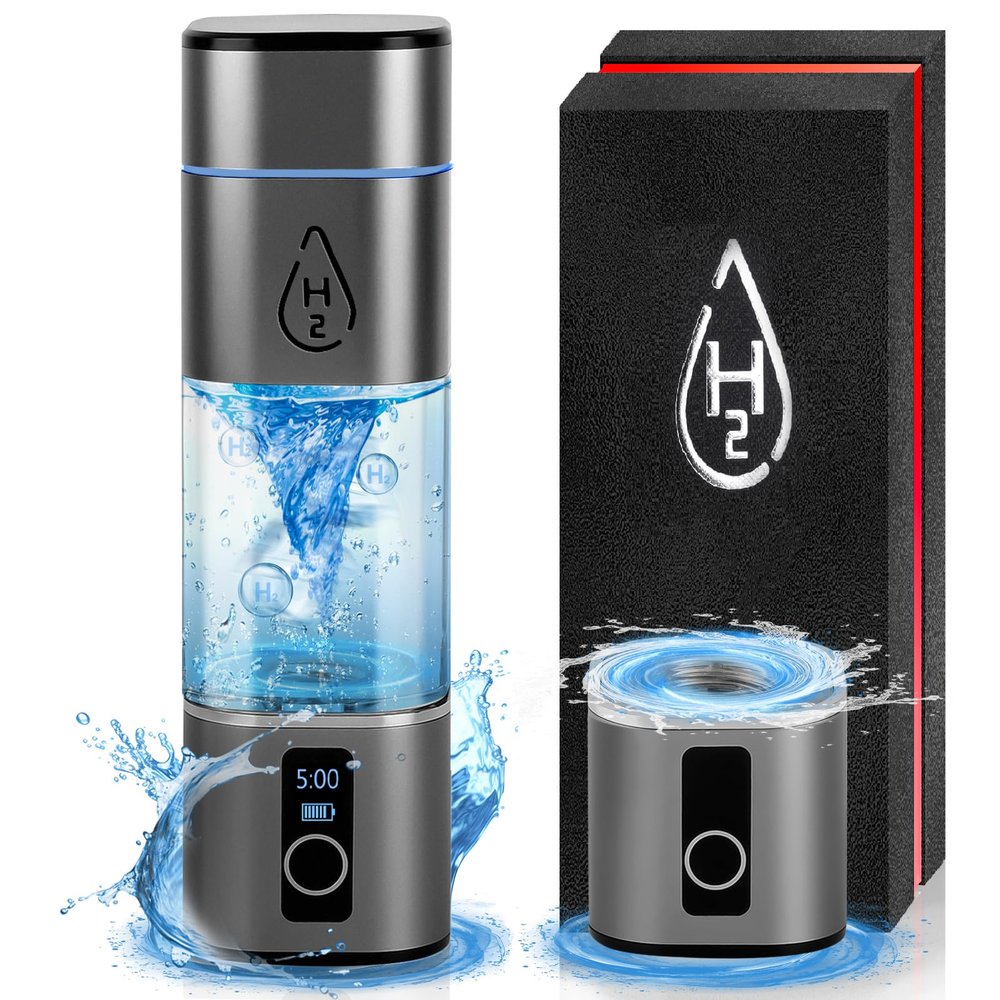 MG rack YF Hydrogen Water Bottles - New Upgrade Hydrogen Water Bottle Generator & Ionizer, 3500PPB Hydrogen Generator for Rich Alkaline Ionized Water, Portable Water Ionizer System