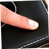 Ciieeo Multifunctional Tissue Box and Remote Organizer Pu Leather Desktop Pencil and Scissor Holder for Home Office and Car Black Design view 3