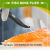 Fish Bone Pliers/Tweezers  Ergonomic Non-Slip Grip, Food-Grade Stainless Steel Deboner | Pin Bone Remover for Salmon, Trout & All Fish view 3