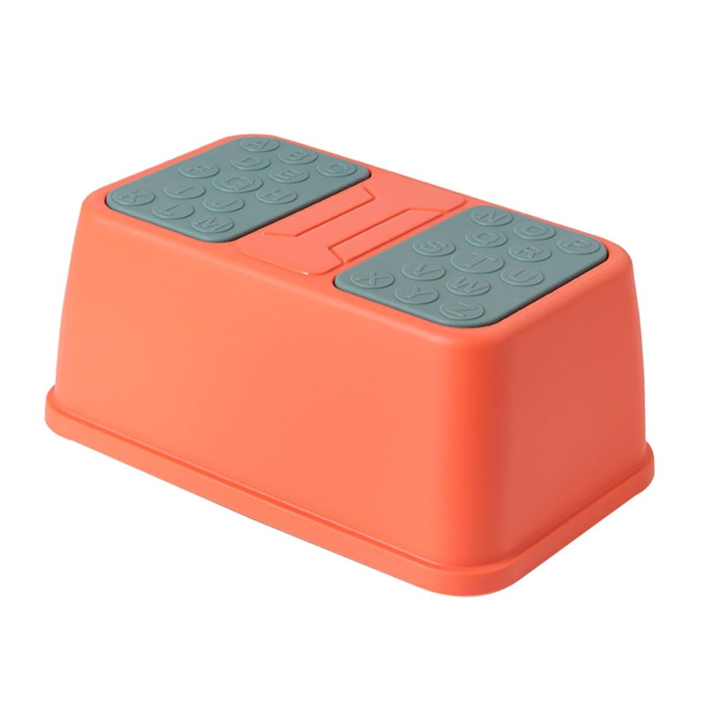 Ciieeo Anti-Slip Plastic Step Stool for Boy Girl Red Single Layer Footstool for Hand Washing and Potty Training Safe and Stable Bathroom Use for Boy Girl