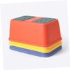 Ciieeo Anti-Slip Plastic Step Stool for Boy Girl Red Single Layer Footstool for Hand Washing and Potty Training Safe and Stable Bathroom Use for Boy Girl view 3