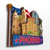Phoenix Arizona USA America Fridge Magnet 3D Wooden City Travel Souvenirs Handmade Crafts Refrigerator Magnets Stickers Home Decor Collection Gift view 2