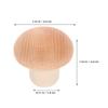 Alipis 6pcs Wine Bottle Corks Mushroom Shaped Stoppers for Wine Bottles Wooden view 3