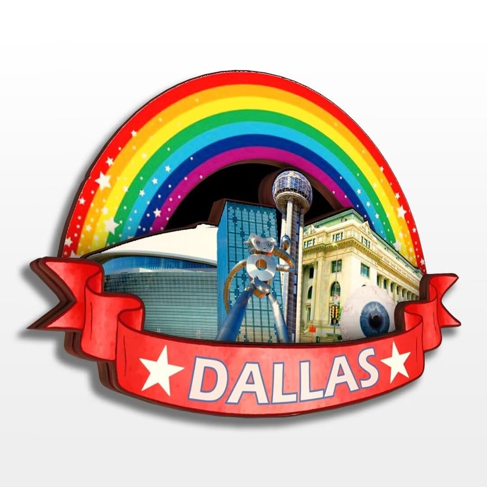 Dallas Texas USA America Fridge Magnet 3D Wooden City Travel Souvenirs Handmade Crafts Refrigerator Magnets Stickers Home Decor Collection Gift