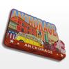 Anchorage Alaska State USA America Wooden Fridge Magnet Funny 3D Handmade City Travel Souvenirs Crafts Refrigerator Stickers Home Office Decor Collection Gift view 2